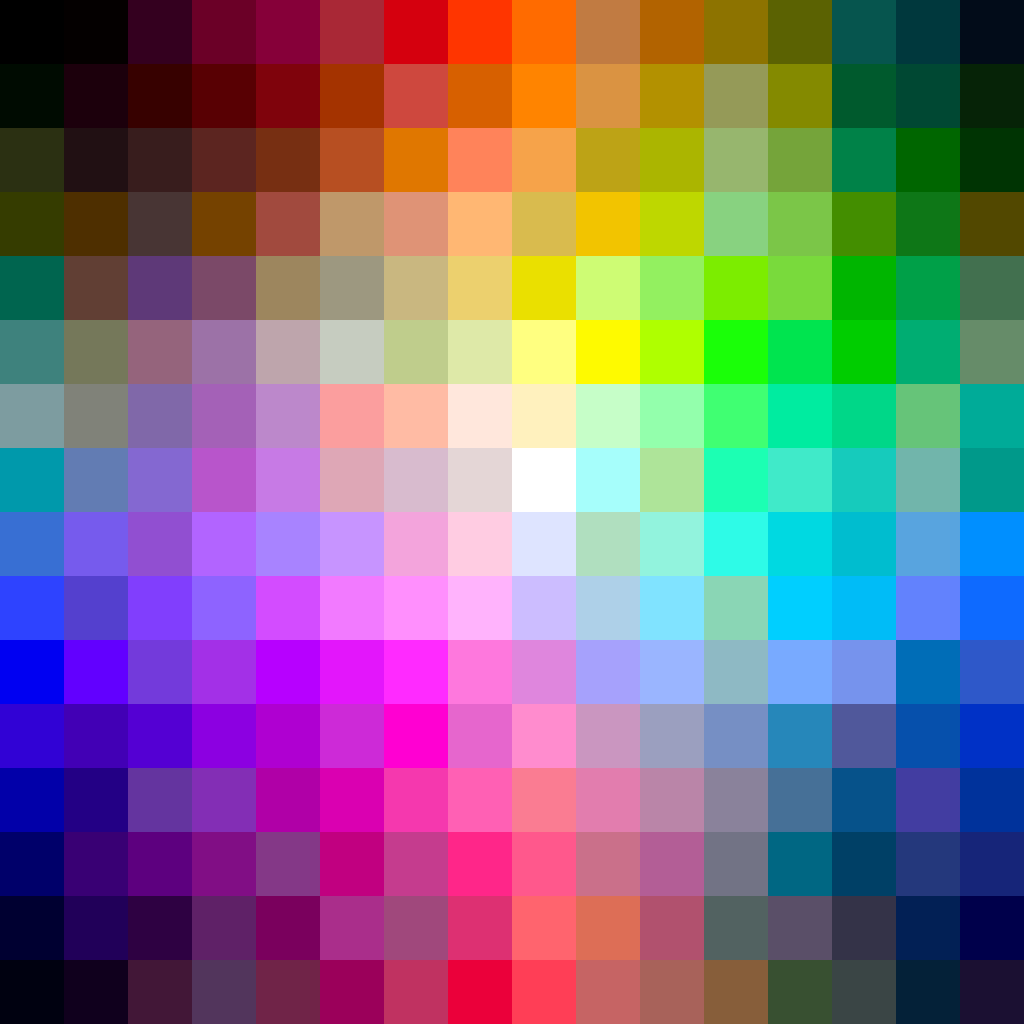 A perceptually uniform 256-color palette